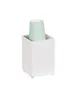 Cal-Mil 787-15 White Classic Metal Napkin Display, 4.25" W x 4.25" D x 6" H, Compact Tabletop Holder 1 image