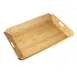 Cal-Mil 958-1-60 Room Service Tray – 22½" x 17" x 1½" Bamboo Wood, Handles, Stackable, BPA‑Free 1 image