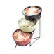Cal-Mil C1222-10 Bowl Rack, 10"W X 18"D X 18"H, 3-Tier, Accommodates (3) 10" Bowls 1 image
