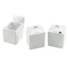 Cal-Mil C1432NL Jar Lid, 4"W x 4"D, Square, Melamine, White 1 image