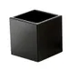 Cal-Mil C4X4-96 Midnight Bamboo Wood Storage Jar, 4" W x 4" D x 4" H, Ingredients & Spices 1 image