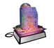 Cal-Mil IP101-110 Ice Pedestal 27"W x 19"D x 10"H Black Clear Pan, 110V LED 20+FX, Drainage, 400lb 2 image