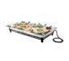 Cal-Mil IP202-39 Ice Display Pedestal: 48"W x 24"D x 8"H, PETG Pan With Drain, LED, Platinum, 500 lb 1 image