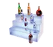 Cal-Mil LQ31 Frost‑Lit Display, 30" W x 18" D x 18" H, 3‑Tier, LED Light, Acrylic Frosted Finish 1 image