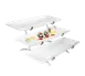 Cal-Mil SR1033-13 Tier Display Set, 18"L X 23"W X 12"H, 3-Tier (3) Rectangular Melamine Platters (Sr152) 1 image