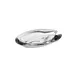 Steelite P24029 - Cigar Ashtray, Oval 7 3/8" x 5" x 1" H, Clear Nude Crystal Glass - 6/Case 1 image