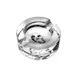 Steelite P24421 - Round Cigar Ashtray, 6 1/4" x 6 1/4" x 2 5/8" Clear Nude, 6" - 2/Case 1 image