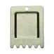 Globe PANINI-SCRAPER 4-3/4" Metal Scraper with Grooved Pattern 1 image