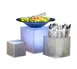 American Metalcraft AC579 - Frosted Acrylic Risers 3-Set, Square Plastic, 5" 7" 9" H, Wash 1 image