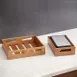 American Metalcraft AWH1 Wooden Serving & Display Crate, Rectangular Acacia, 9-7/8" Length 2 image