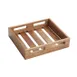 American Metalcraft AWH2 Wooden Square Serving & Display Crate, Acacia Wood, 11.25" L 1 image