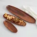 American Metalcraft AWLP - Large Oblong Acacia Wood Serving Platter, Natural, Boat‑Style Tray 2 image