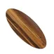 American Metalcraft AWM25 Oval Serving Board, 25.5" x 10.25" x 1.125" Melamine, Acacia Pattern, Naturals™ Collection 1 image