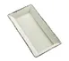 American Metalcraft AWMEL23 Plastic Serving Platter, 18" L x 8.25" W x 2" H Rectangular Melamine White Dishwasher Safe 1 image