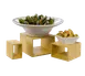 American Metalcraft BAMRN1 Natural Bamboo Display Riser Set, Square - 3/Set 1 image
