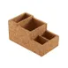 American Metalcraft BARCK7 Bar Caddy, Cork, 4-1/4" H, Four Compartments, Bar Organizer 1 image