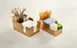 American Metalcraft BARG5 Countertop Condiment Organizer, 3‑Section Coffee Caddy, 4" x 4" Metal Gold, Tabletop 2 image