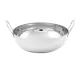 American Metalcraft BD87 Balti Dish Bowl, 2 qt, 8‑1⁄8" x 4‑1⁄4" H (9‑7⁄8" with Handles), Stainless Steel Mirror 1 image