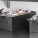 American Metalcraft BEV820 Ice Display Tub, 20.5" x 12.5" x 8" Metal, Black Finish Hand Wash 1 image