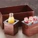 American Metalcraft BEVC655 Ice Display Tub, 6-1/4" x 5-3/4" x 5-3/4" Copper Finish, Metal Housing 1 image