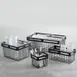 American Metalcraft BNRB129 Twilight Basket - Black Metal, 12-1/8" L x 10" W x 8" H, Nestable 2 image