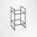 American Metalcraft BRT2 Two-Tier Black Square Display Riser, 16.5" H, 12-16" Adjustable, Twilight 1 image