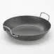 American Metalcraft BSPP12 Paella Pan, 126‑oz (3.75‑qt) 14.20‑in Round Black Steel, Induction Ready 1 image