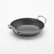 American Metalcraft BSPP8 Paella Pan, 30 oz 9.5″ Diameter Round Black Steel, Induction Ready 1 image