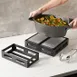 American Metalcraft BTH2 Square Stainless Steel Serving Crate, Black, 10-1/2" Length 2 image