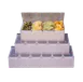 American Metalcraft CD6 Condiment Holder, 6-Compartment Stainless Steel, Silver, 17.75"L x5.75"W x3.5"H, Holds 400 ml 1 image