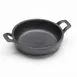 American Metalcraft CIPR5125 8.5 oz Round Cast Iron Baking Dish, Black, 5" Dia x 1.25" H, 6.5" L with Handles 1 image