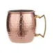 American Metalcraft CM16H - Mule Mug, 16 oz, 3-1/4" Dia x 3-7/8" H, Hammered, Brass Handle 1 image