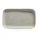 American Metalcraft CP12SH Plastic Serving Platter, 12" x 7-1/8" x 1" Rectangular Gray Melamine, NSF 2 image