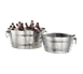 American Metalcraft DWBT15 Tub, 15 Qt (14.6 L) 15" Dia x 7" H, DW Steel, Handles, Hammered Finish 1 image