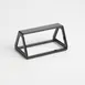 American Metalcraft DWRB2 Rubberized Black Display Wedge, Rectangular Plastic Base 1 image