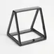 American Metalcraft DWRB5 Rubberized Black Display Wedge, 5" H, Plastic Base, 1‑2 Step Stand 1 image