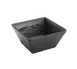 American Metalcraft FSMEL73 Square Melamine Bowl, 58 oz (1 qt) Capacity, 7" x 7" x 3¼" Black Slate, Break-Resist 1 image