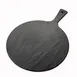 American Metalcraft FSR14 Serving Peel, 15" Dia X 5/8" H Tray With Handle Slate Melamine, 20-3/4" OAL 1 image