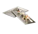 American Metalcraft HMRT247 Rectangular Tray,23-3/4" L x 7-1/2" W x 1/2" H, Hammered Stainless 1 image