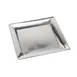 American Metalcraft HMSQ14 Square Stainless Steel Serving & Display Tray, 14" L x 14" W x 1" H, Hammered 1 image