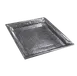 American Metalcraft HMSQ20 Square Serving Tray, 20" x 20" x 1-1/8" Stainless Steel, Hammered 1 image