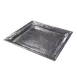 American Metalcraft HMSQ22 Square Serving & Display Tray, 22" L x 22" W x 1-1/8" H, Stainless Steel, Hammered 1 image