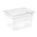 American Metalcraft IBT125 Ice Display Insert 1/2 Size Rectangular Polycarbonate Clear Liner Plastic 1 image