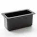 American Metalcraft IBT126 Ice Display Insert, 1/3 Size Rectangular Polycarbonate Liner, Black Plastic 1 image