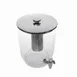 American Metalcraft JUICE3 12-Qt Tritan Dispenser with Faucet Cover Ice Tube, 11"L x 10"W x 19"H 1 image