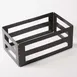 American Metalcraft KBC20 Collapsible Iron Crate, 20-3/8" L x 12-3/8" W x 8-1/4" H Black Powder 1 image