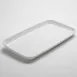 American Metalcraft LFTPW22 Rectangular Melamine Platter, 22" L x 12.25" W x 2.25" H, White Plastic Serving Tray 1 image