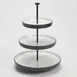 American Metalcraft LFTTSB17 Tiered Display Stand, 17.5" White Melamine with Black Speckles, 3‑4 Tier Lift Collection 1 image