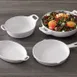 American Metalcraft MBW93 2-Quart (82 oz) Melamine Bowl, 9.75" Dia x 3.25" H, White, 12.5" Handles 2 image