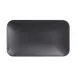 American Metalcraft MCP12BK - Rectangular 12" Black Matte Melamine Platter, Durable Plastic Dinnerware Serving Tray 1 image